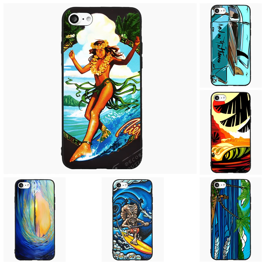 Surfing Sports Cell Phone Case For iPhone 5 6 7 s Plus For