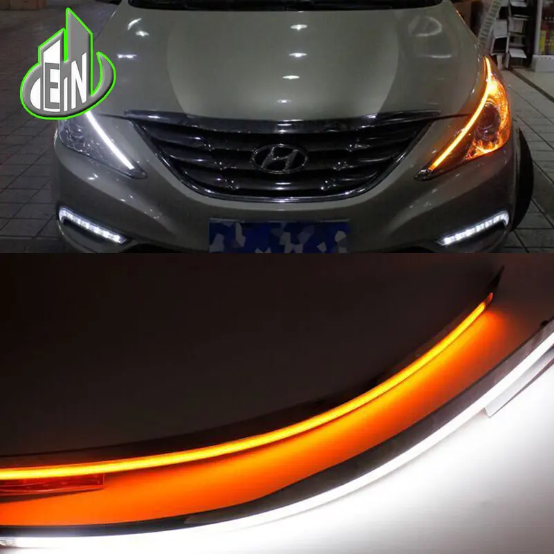 Car Headlight LED For Hyundai Sonata 8 2010 2015 9600Lm Eyebrow Daytime