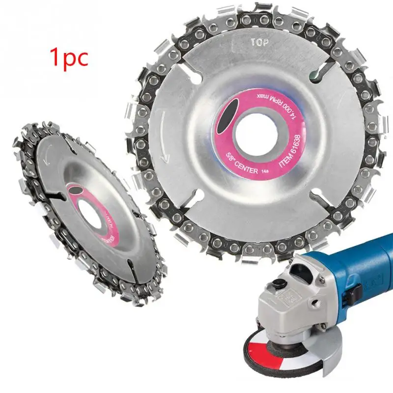 4 дюйма шлифовальник диск и цепи 22 зуб четкий вырез цепи набор для 100/115 угловая шлифовальная машина