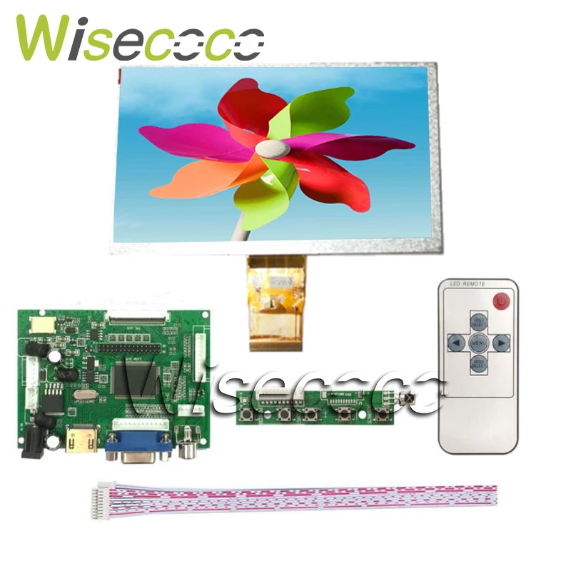 Цена Для Raspberry Pi 3 2 ЖК дисплей Экран дисплея 7 дюймов 1024*600 7300101463 E231732 на тонкопленочных транзисторах на тонкоплёночных транзисторах 50 шпильки мони...