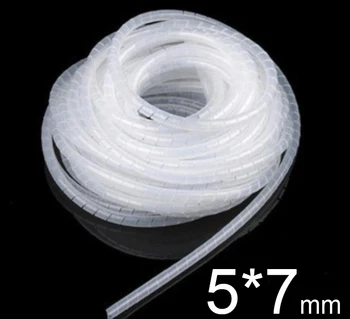 

5x7mm diameter Silicone winding twine wind pipe fiber optic annular tubes casing bushing sleeve optical protective tube hose