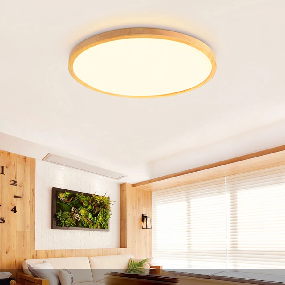 

LED Modern Wood Acryl Round 4.5cm Super Thin LED Lamp.LED Light.Ceiling Lights.LED Ceiling Light.Ceiling Lamp For Foyer Bedroom