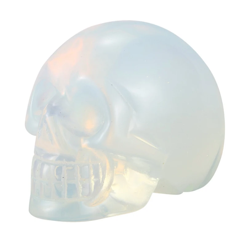 

Natural Crystal Skull Semi-Precious Stone Ghost Head Carved Crystal Skull