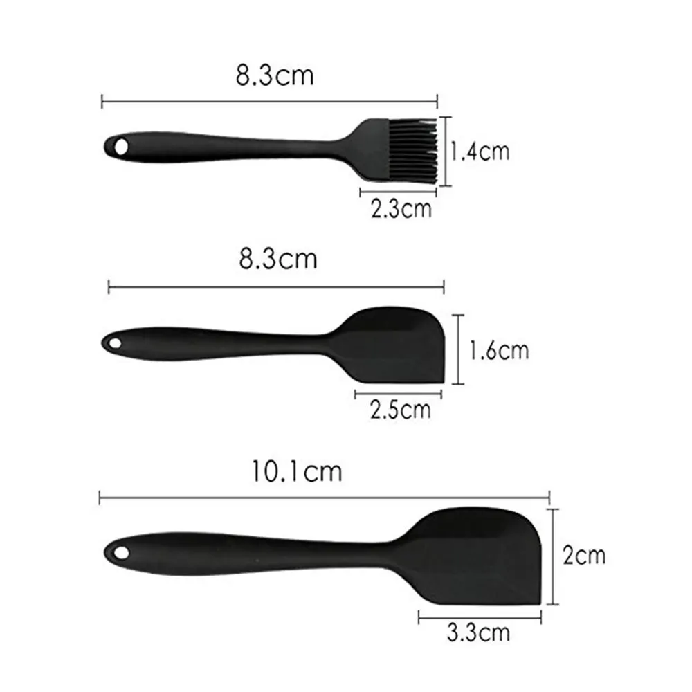 Один силиконовый скребок щетка для лопаты яйцо Beater силиконовые кухонные принадлежности 5 шт. набор кухонных принадлежностей