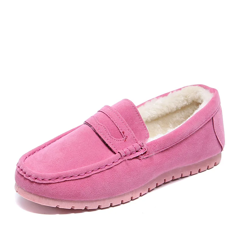 

2018 new winter flannel warm women shoes nurse zapatos de mujer ballet flats womens loafers slip on cute girls mules chef shoes