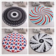 60 см 80 см 100 см круглое одеяло пушистый ворсистый ковер для дома комнаты Коврики для спальни Dornier жаккардовые ворсистые коврики