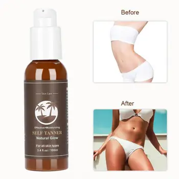 

Self Tanner Longlasting Moisturizing Sunless Tanning Lotion Body Cream Masssage Relaxation v