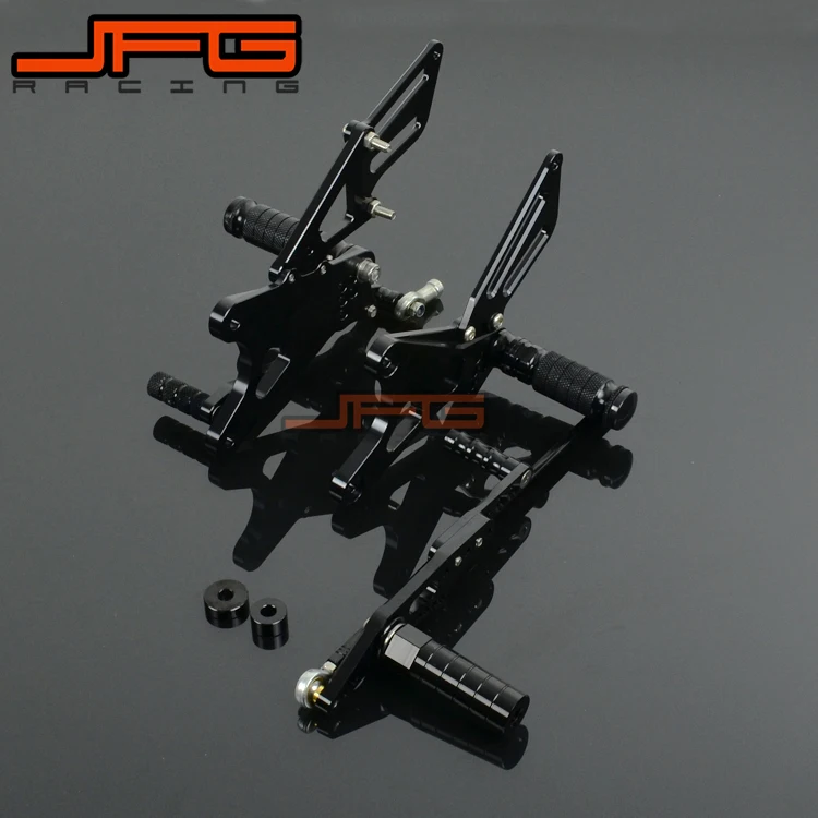 

Motorcycle CNC Adjustable Foot Pegs Pedals Rest Rearset Footpegs For YAMAHA YZF R1 YZF-R1 2009-2015 09 10 11 12 13 14 15