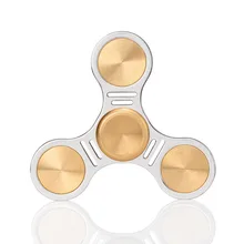EDC руки Spinner Металлический Tri-Spinner handspinner сплав EDC руки Spinner Для аутизма и СДВГ подарок на день рождения стресс взрослых малыш