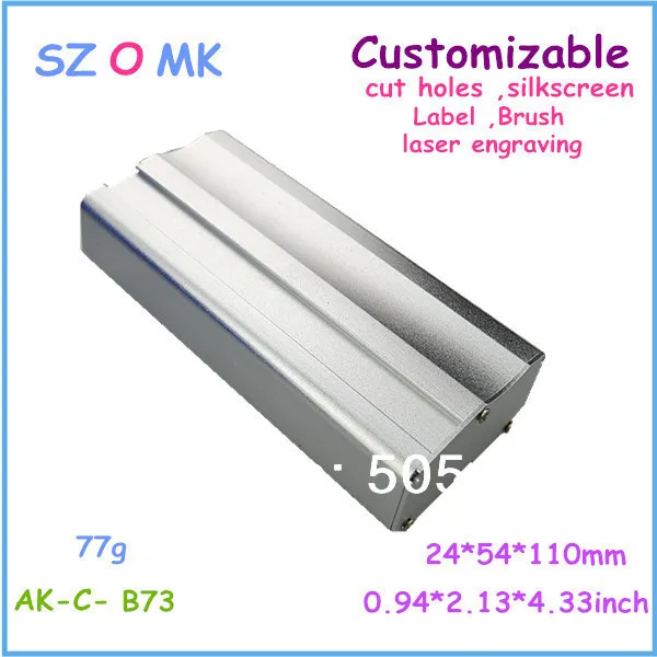 

4 pieces a lot GPS Vehicle Tracker aluminum box 24*54*110 mm GPS enclosure electronics junction box aluminium enclosure box