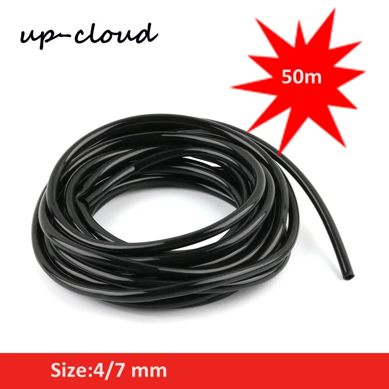 

20M 50 Meters 4/7mm Hose Garden Micro Drip Irrigation Plant Watering Pipe Agriculture Sprinkler Connector Tube