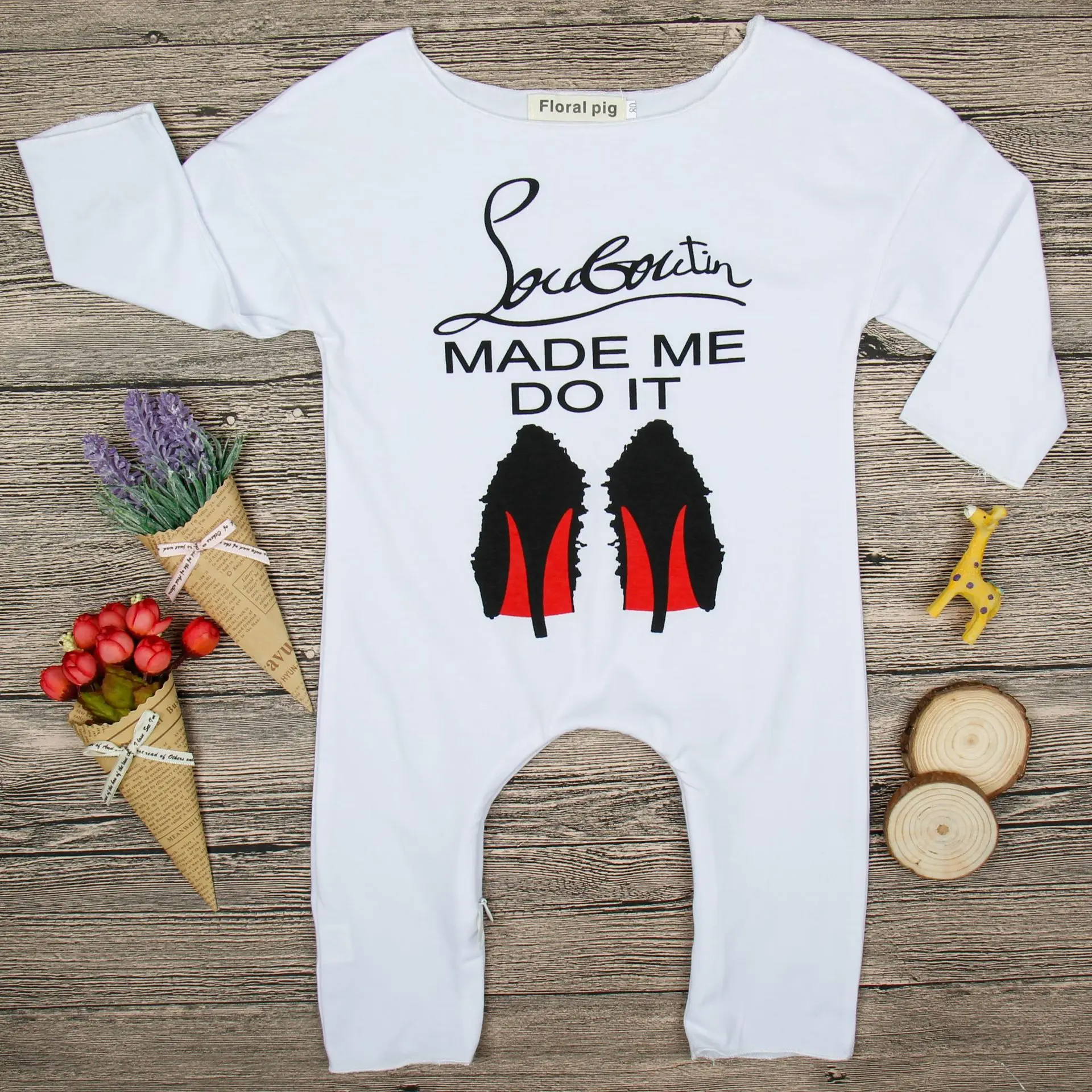 

0-24M Baby Girls Letters Romper Clothes Cotton Autumn Spring Newborn Kids Long Sleeve One Pieces Baby Jumpsuits