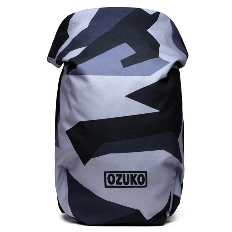

FGGS-OZUKO Oxford Cloth Backpack Usb Camouflage Backpack Personalized Waterproof Backpack Small