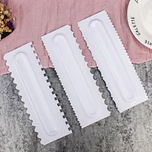 Белый декоративный скребок для торта инструменты для выпечки крема скребок Инструмент для торта кухонная жаропрочная посуда