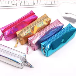 Творческий PU лазер сумка для карандашей Канцелярия коробка подарочная сумочка Студент карандаш «кавай» Сумки Офис Школьные