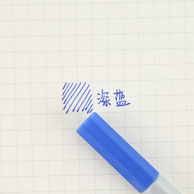 0,4 мм Переливающаяся ручка-маркер на водной основе, цветные чернила, Сверхтонкая ручка для подписи, художественный Рисунок, эскиз, граффити, ручка-Крючок для письма, волоконная ручка - Цвет: dark blue