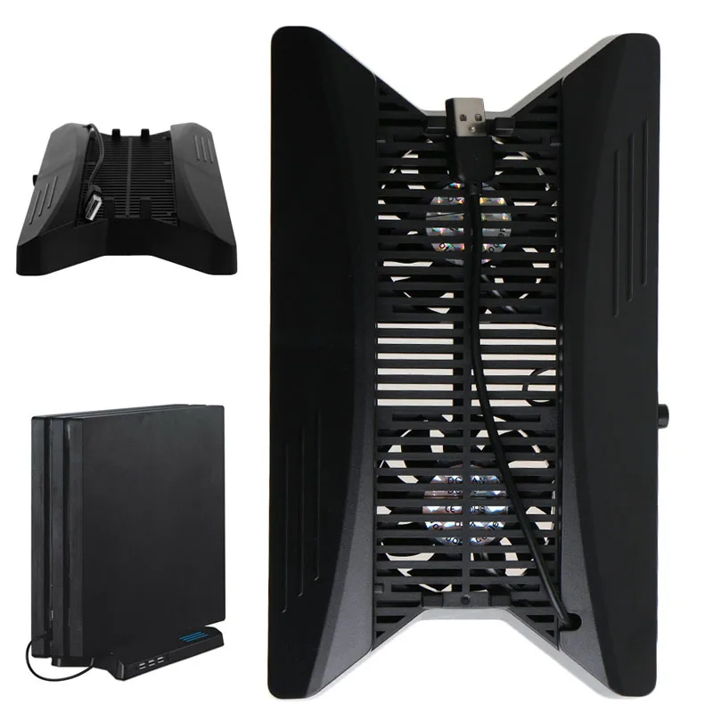 

2019 Charging Station Cooling Fans Ventilation Vertical Stand With HUB2.0 For PS4 Pro