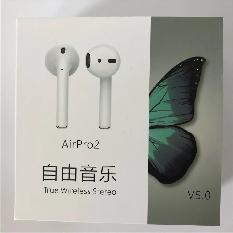 

AirPro2 V5.0 TWS Touch Function Wireless Bluetooth Earbuds Earphones for Android IOS Not AirPods With Box