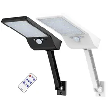 48 Светодиодный светильник на солнечной батарее, настенный светильник для человеческого тела, 3 режима, с регулируемой яркостью, для улицы, сада, двора, с прожектором, flo s