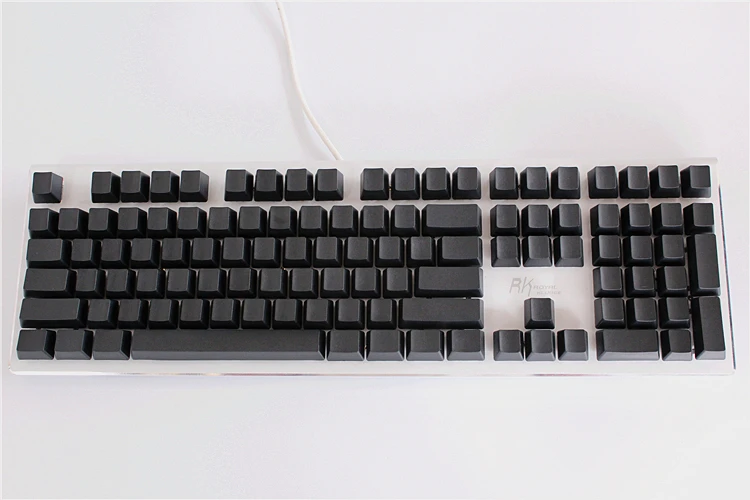 MP 108 ключи утолщенные PBT черный пустой колпачок высокая износостойкость OEM профиль колпачки для Cherry MX переключатели механическая клавиатура