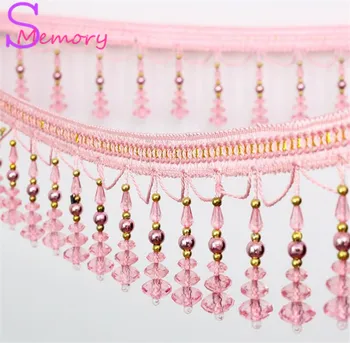 

12M Crystal bead Europe Curtain Tassel Lace beads hanging spike Hanging Ball Tie Back Straps Holders Accessories Home Decoration