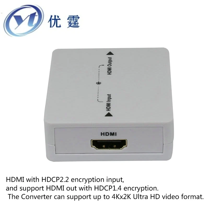 

HDCP 2.2 to 1.4 Converter HDMI 2.2 TO 1.4 support up to 4Kx2K Ultra HD video format