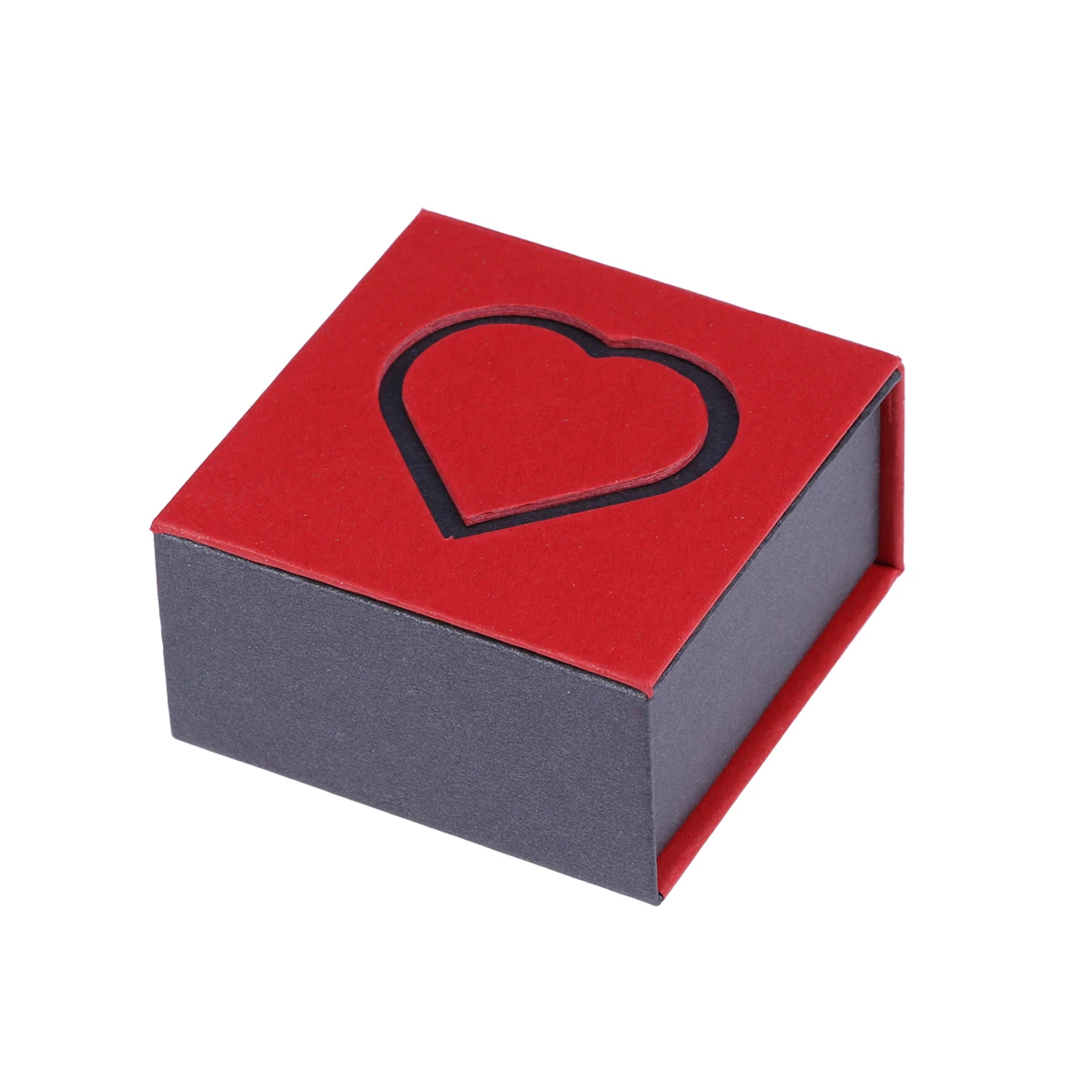 

1PC Delicate Unique Heart Pattern Red Jewelry Box Ring Box for Wedding