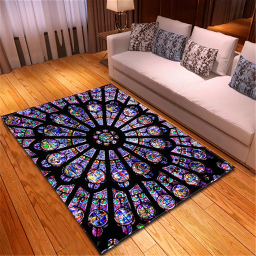 

ISHOWTIENDA Creative Rug Notre Dame Photo Commemorative Day Comfortable Carpet Doormat Home Decor New Style Creative