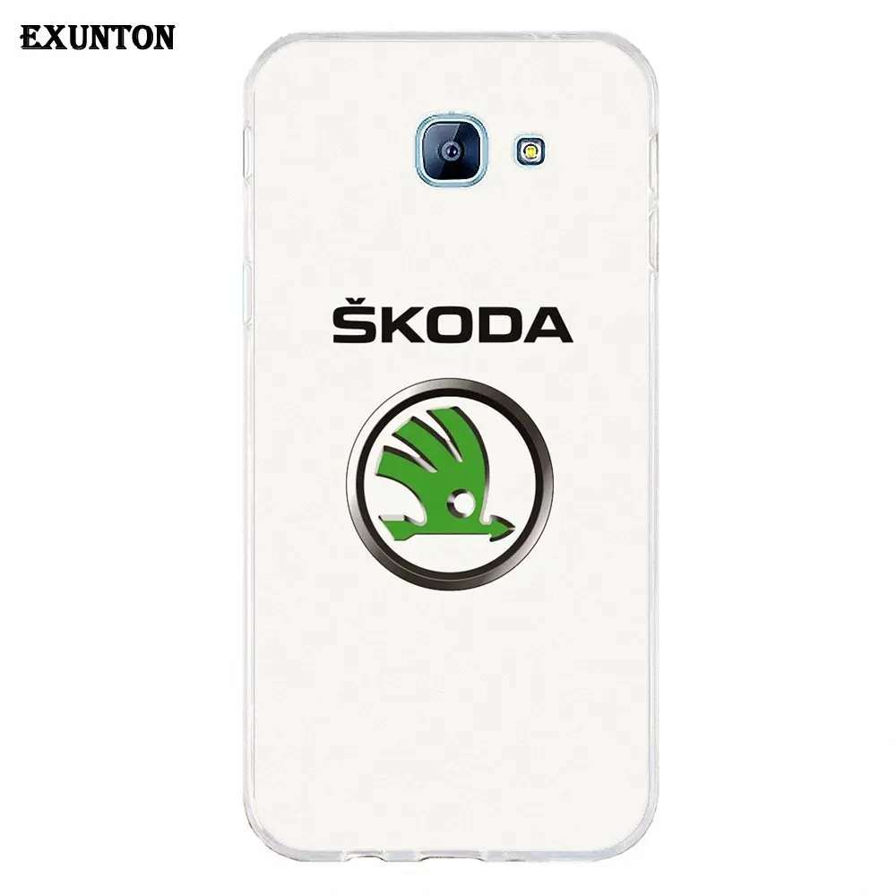 Мягкие, горящая распродажа,, Skoda OCTAVIA III с логотипом для Galaxy A3 A5 A7 A8 A9 A9S On5 On7 Plus Pro Star