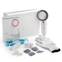 6 в 1 светодиодный аппарат EMS ультра-звук кавитации для похудения Фотон гальванического Иона потеря веса тела анти Целлюлит Жир звуковой сигнал