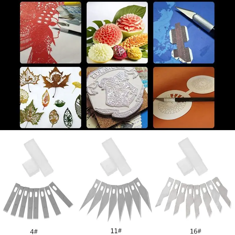 8 шт. гравировальный скульптурный нож замена лезвия для резьбы по дереву инструменты для резки бумаги