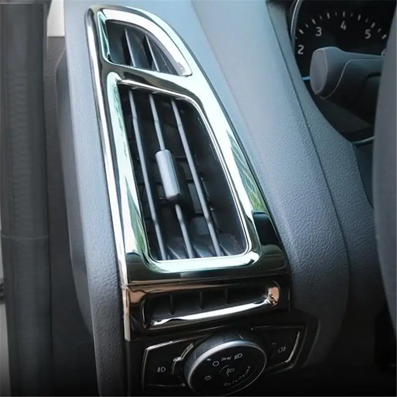 Air conditioner interior promote chromium modified parts covers car styling sticker strip mouldings 15 16 17 FOR Ford Focus Air conditioner interior promote chromium modified parts covers car styling sticker strip mouldings 15 16 17 FOR Ford Focus