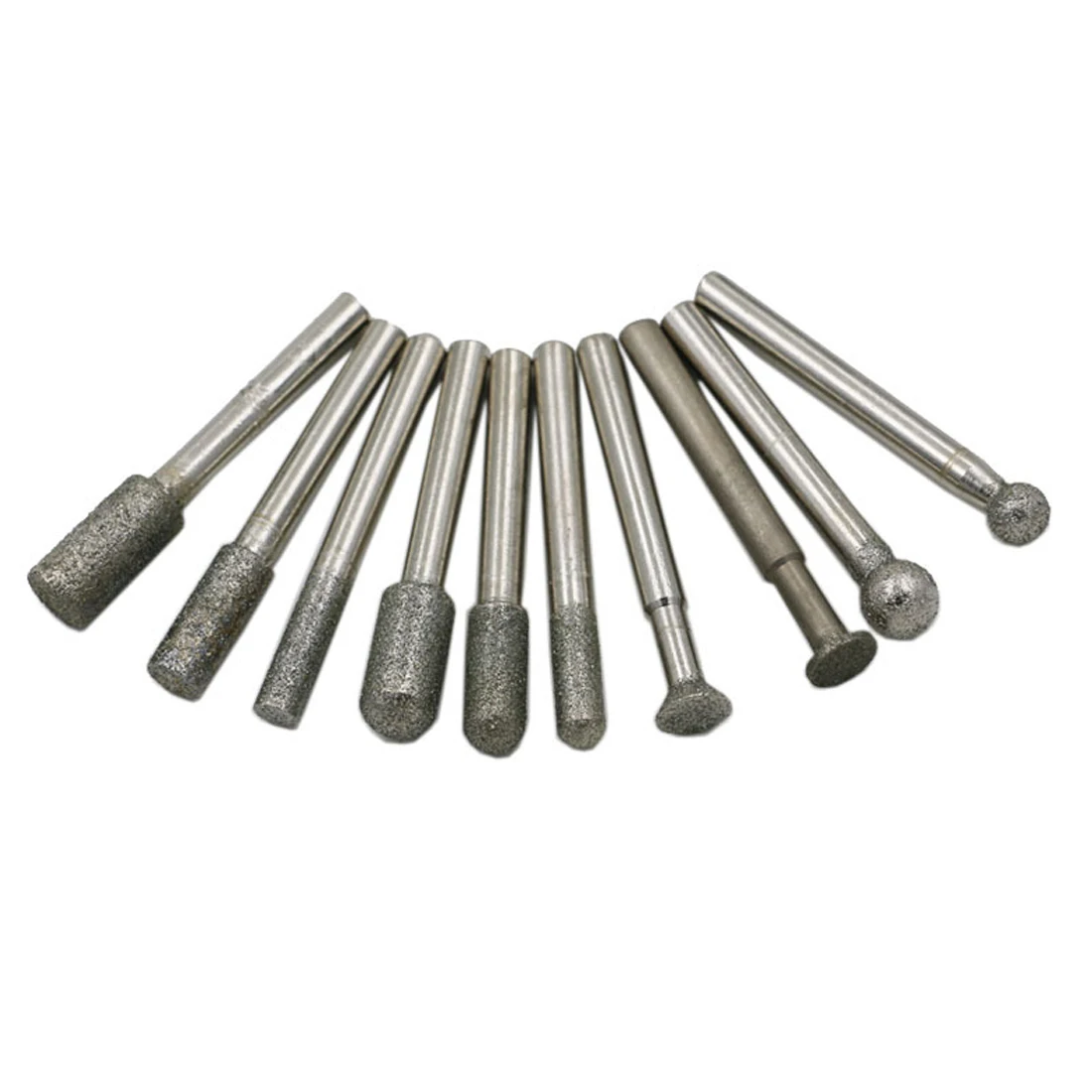 

20Pcs 3mm Durable Shank Diamond Burr Bit Cut Engraving Carving Rotary Drill Bits