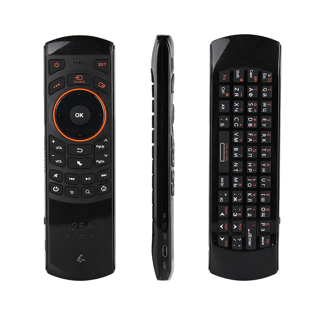 Беспроводная клавиатура Rii i25A 2 4 ГГц Клавиатура Fly Air Mouse с ИК пультом