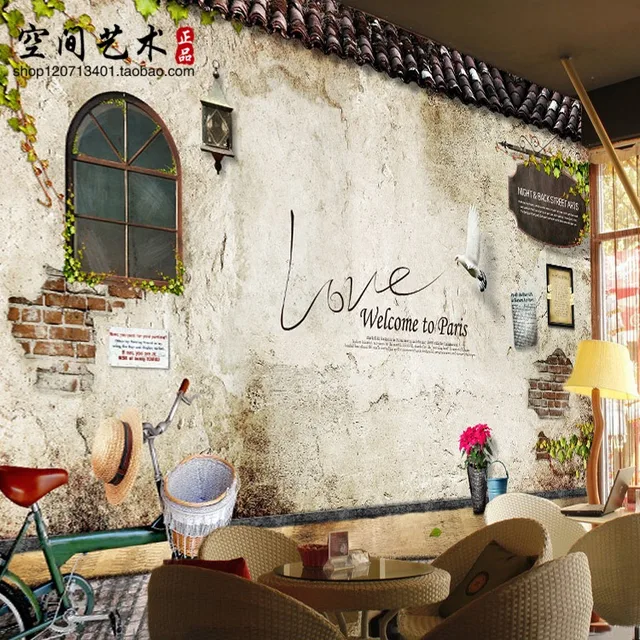 Aliexpress.com : Buy retro large murals 3D brick wall