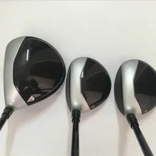 Фирменная новинка комплект из 3 предметов, 460cc M3 деревянный набор M3 гольфовая клюшка "Вуд" Клюшки для гольфа драйвер+ проход древесина графитный вал с головных уборов и ключ, дюймовый стандарт