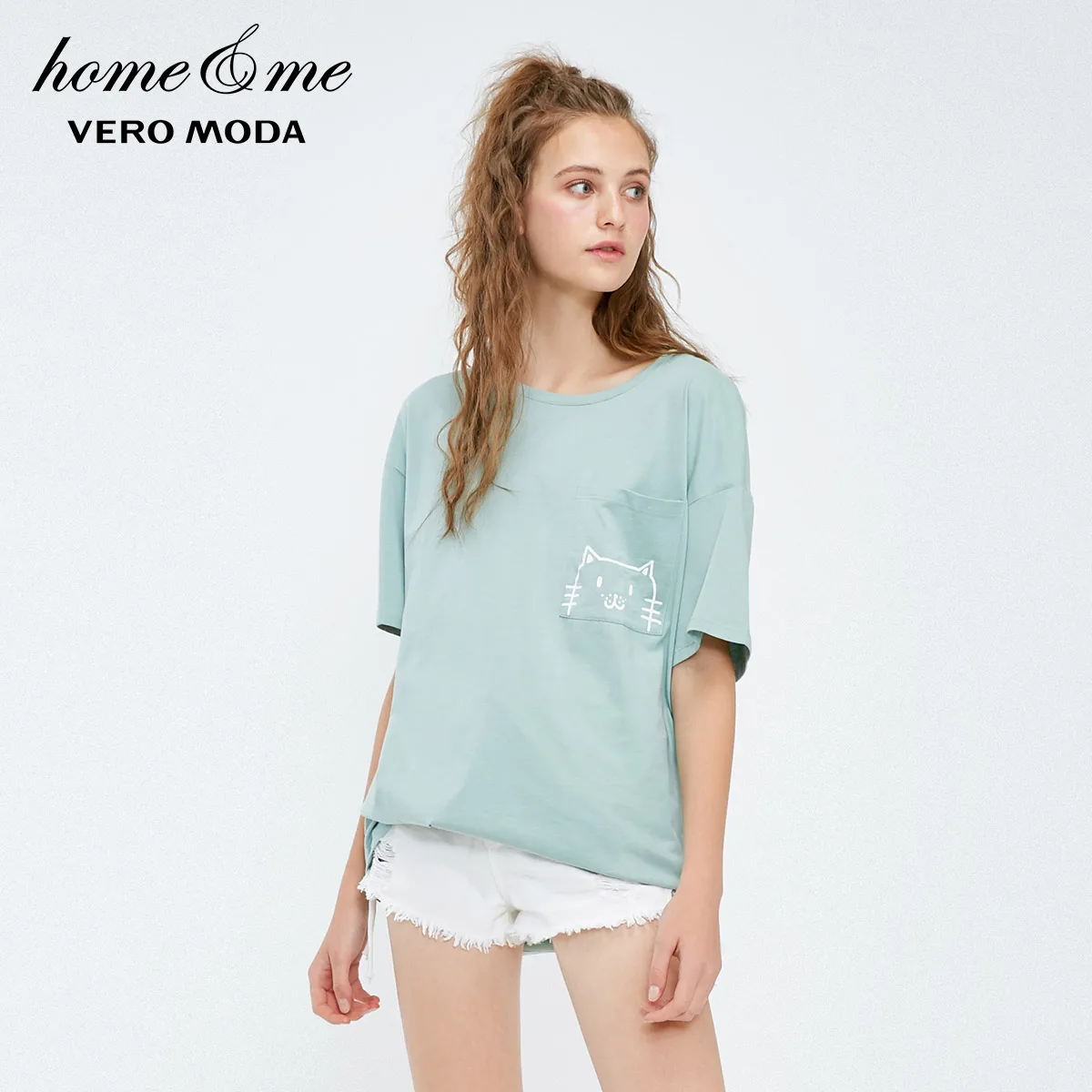 

Vero Moda Spring & Summer Printed Round Neckline Loose Fit T-shirt | 318401501