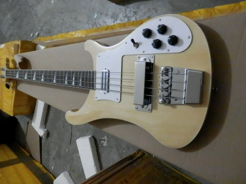 Chinese font b Musical b font instruments Factory Custom Natural Wood Bass Guitar 4 Strings 4003