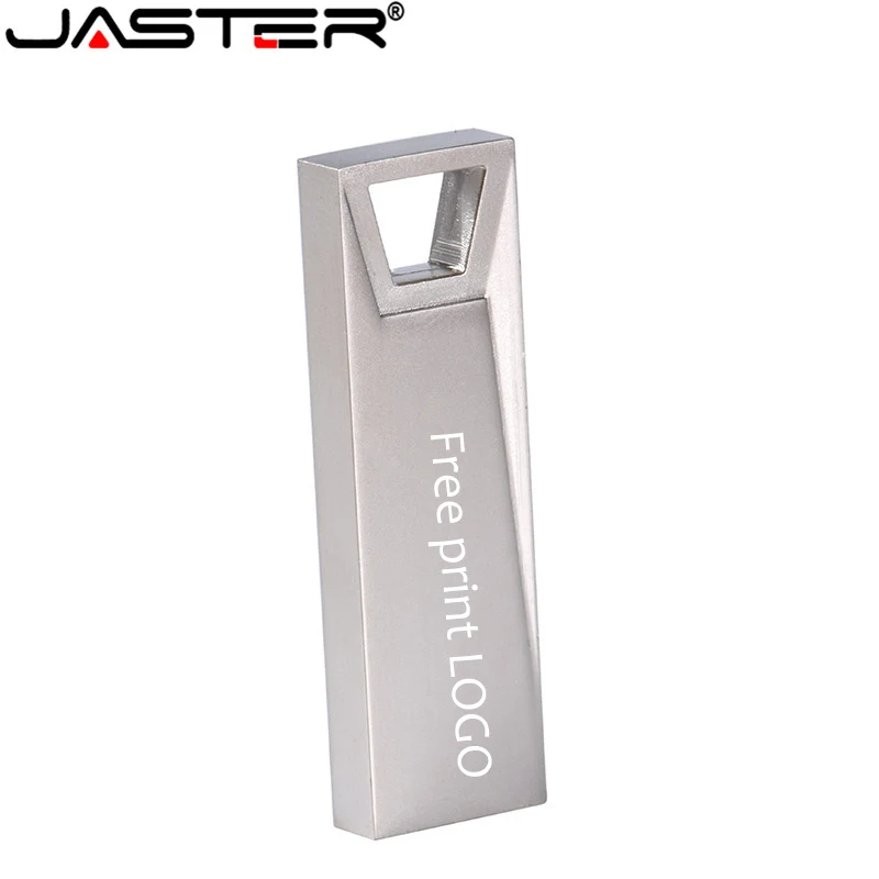 JASTER USB 2,0 Водонепроницаемый металлический USB флеш-накопитель 128 Гб 64 ГБ 32 ГБ 16 ГБ USB флешка металлическая ручка-накопитель реальная емкость(5 шт., Пользовательский логотип