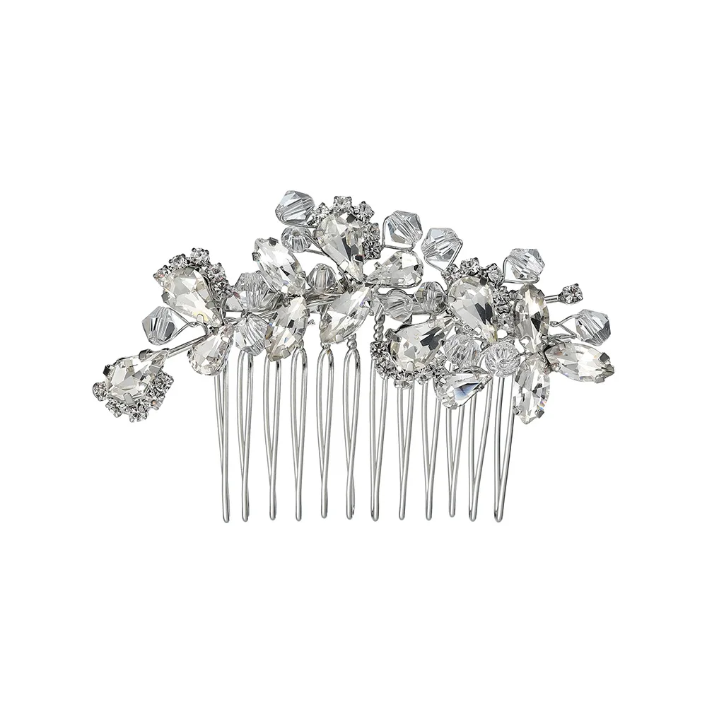 

Wedding Rhinestone Hair Comb Bride Head Ornaments Wedding Hair Combs Hair Accessories Bridal Rhinestone Women's Jewelry