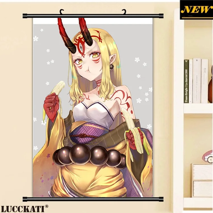 40X60 см Fate grand order Fate/go Fgo Сексуальная лоли калочка мультфильм аниме Искусство Настенная картина плакат прокрутка Ткань Холст Живопись