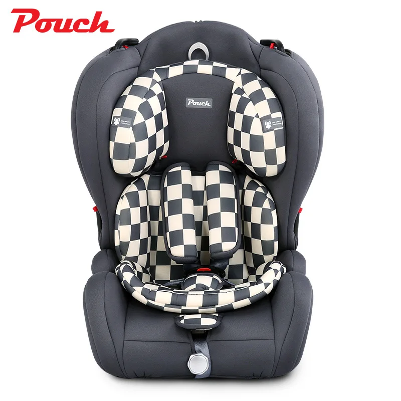 Детское сиденье безопасности 9 месяцев-12 лет автомобильное детское сиденье безопасности автомобильное портативное - Цвет: Серый