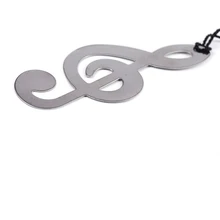 Высокое качество полые музыкальные нотки закладки металлические с мини поздравительные открытки кисточки кулон подарки с розничной коробкой