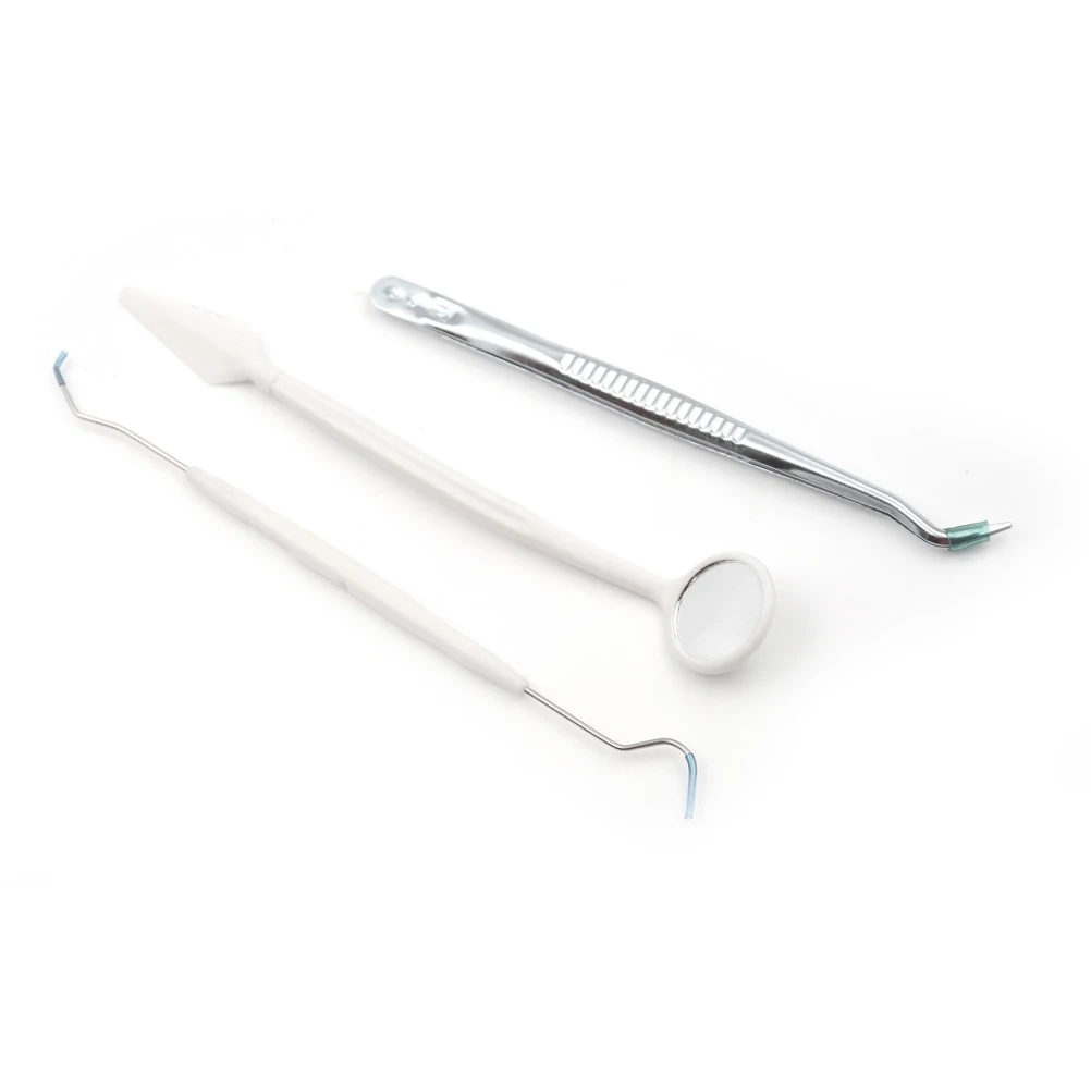 3Pcs/Lot Stainless Dental Tool Set teeth cleaner dental removal tool Dentist Tooth Clean Hygiene Picks Mirror Kit