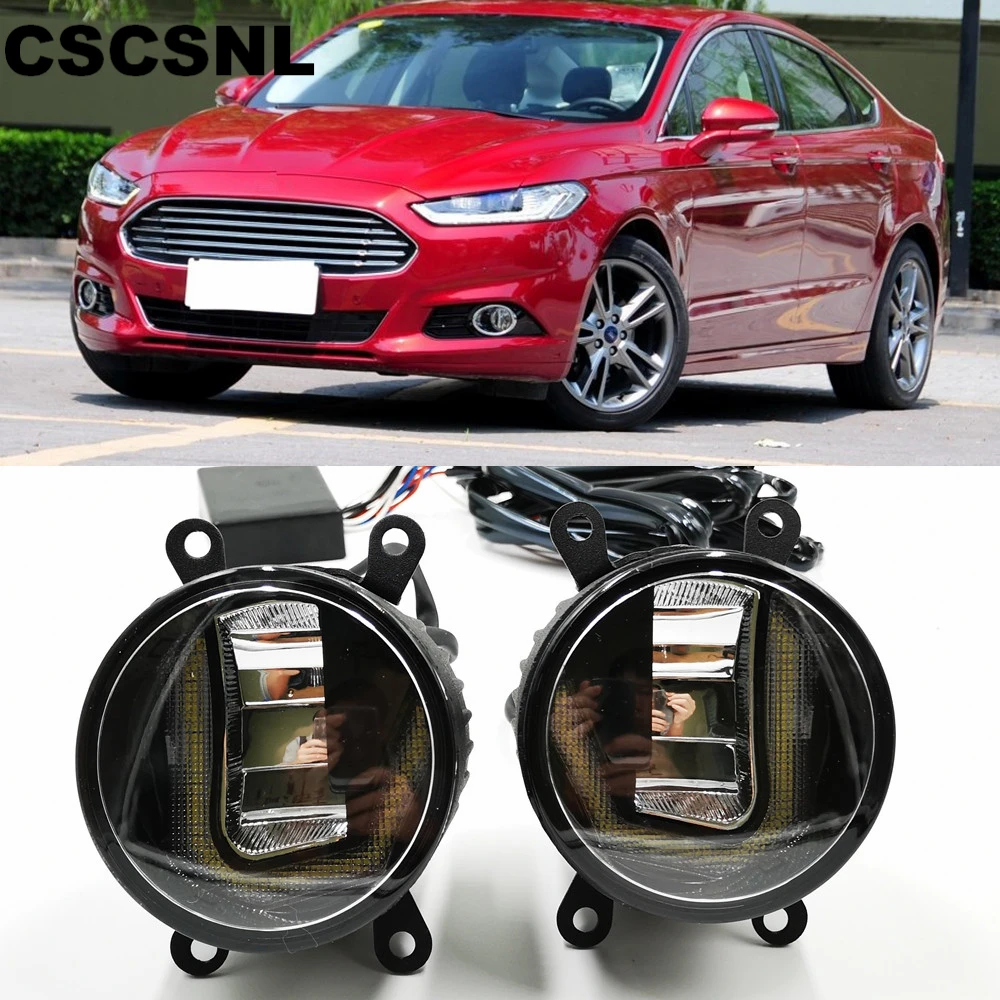 3 в 1 функции авто светодиодный для Ford Fusion Mondeo 2013-2016 DRL Дневной светильник
