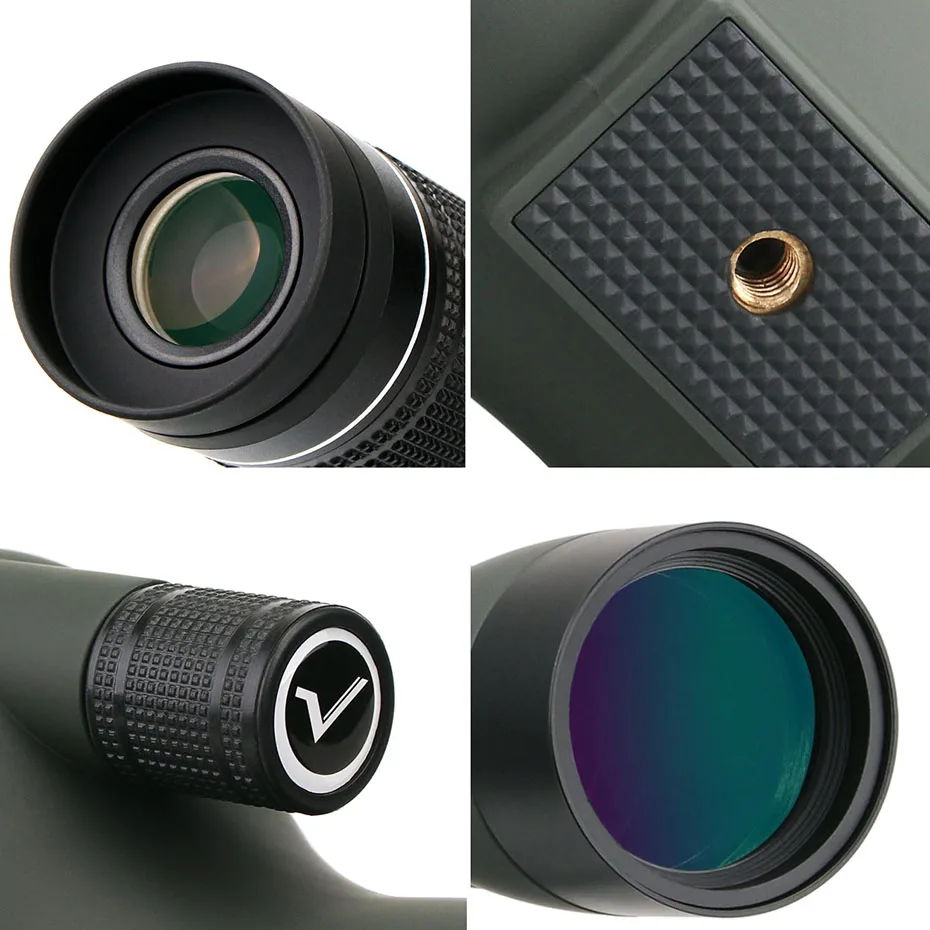 Visando o Escopo Prisma à Prova Svbony Ocular Bak4 Dwaterproof Água Zoom Telescópio Fmc Lente Objetiva Caça Tiro Sv29 20-60x60 23mm 5 ocular bak4 prisma à prova dwaterproof água