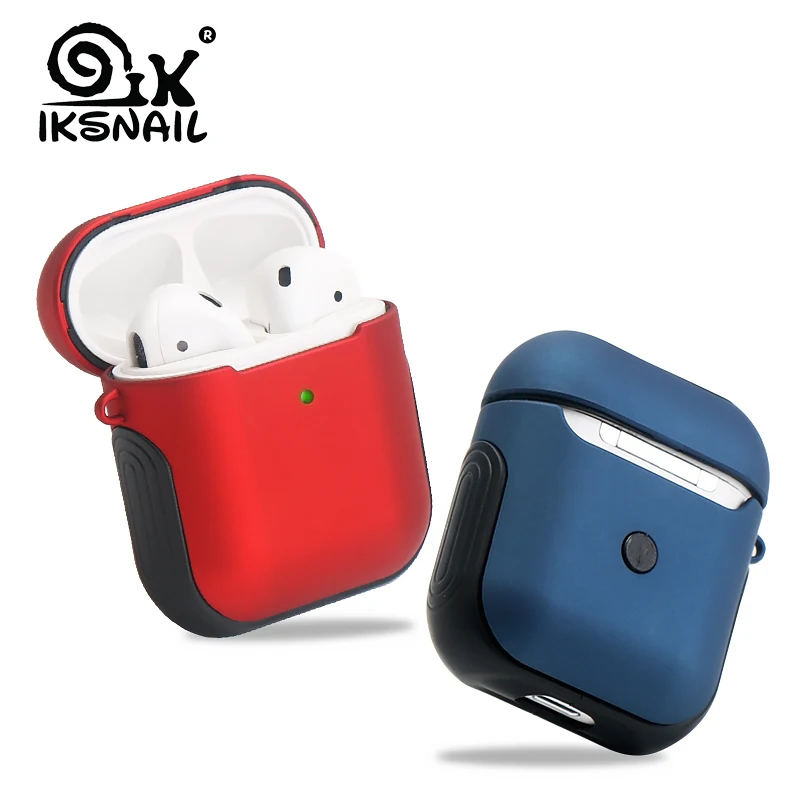 IKSNAIL чехол для наушников для Apple AirPods 2 силиконовый чехол беспроводные Bluetooth наушники Air Pods Чехол защитный для AirPod чехол