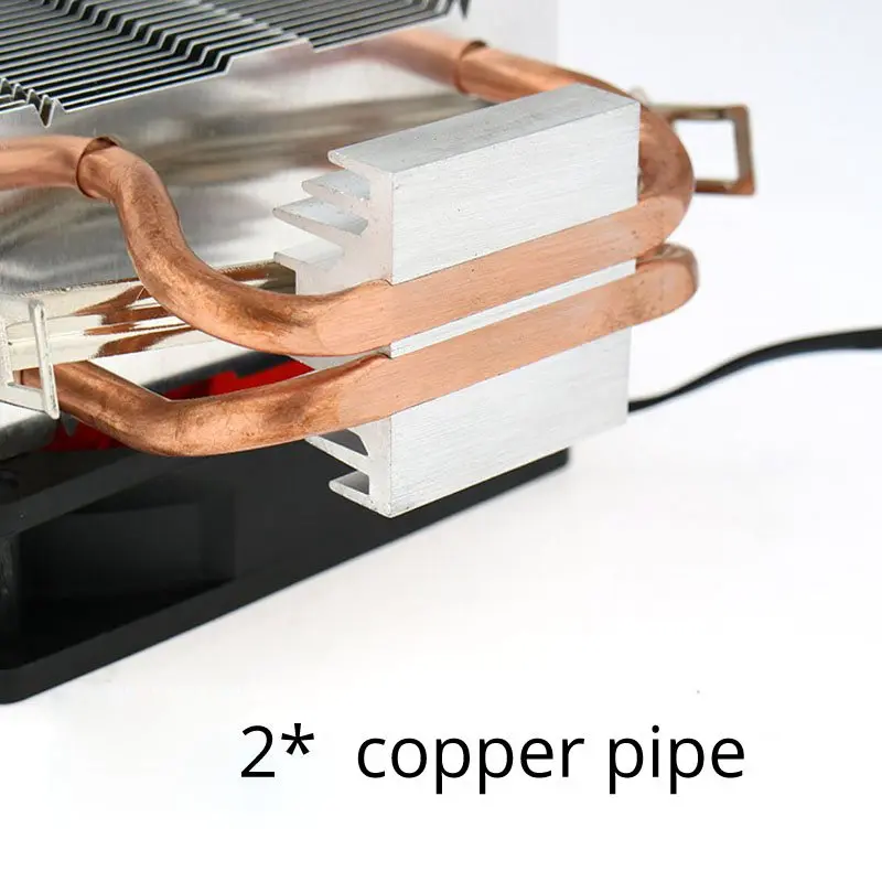 2 Heatpip CPU kühler 90mm LED Fan Aluminium kühlkörper reinem kupfer rwater heizkörper AM3 + prozes