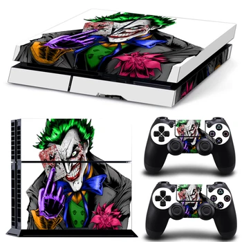 

Free drop shipping Smile Face Simple Design Vinyl Sticker for Sony PS4 Console And 2PCS Controllers skin #TN-P4-3490