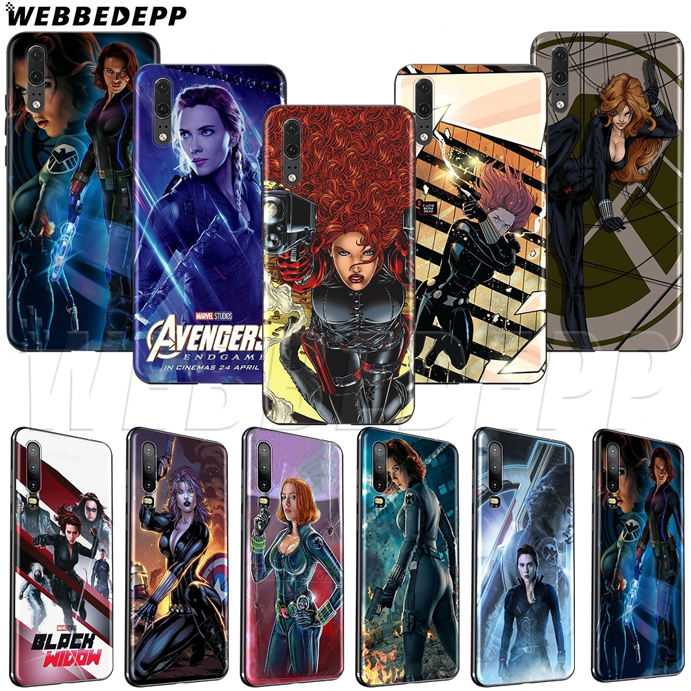 

WEBBEDEPP Natasha Romanoff Black Widow TPU soft case for Honor 6A 7A 7C 7X 8 8X 8C 9 10 Lite Pro Note